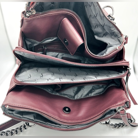 🌺Simply Vera Vera Wang Bedford Triple Entry Purse Ruched Tote/Handbag Purse🌸🌺 - Picture 4 of 16